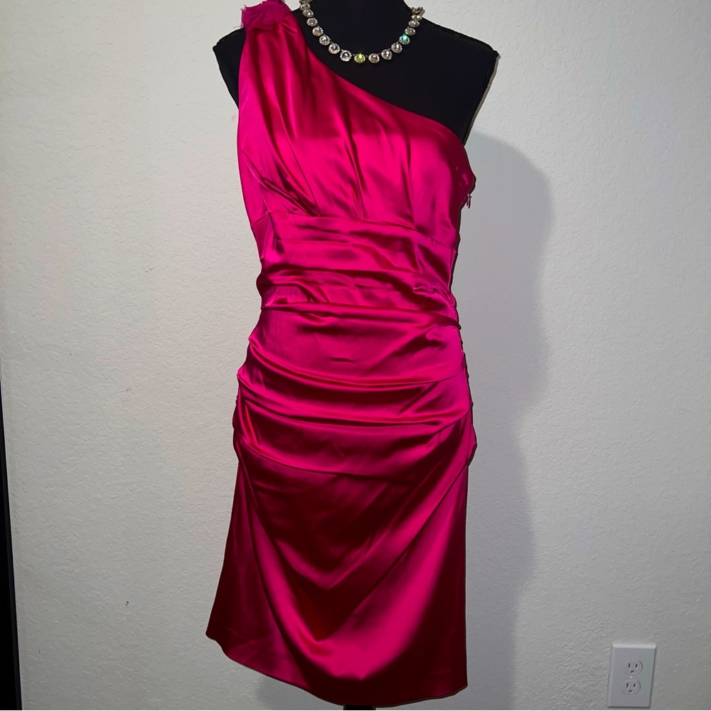 Suzi Chin for Maggy Boutique pink cocktail dress